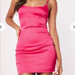 Missguided hot pink dress